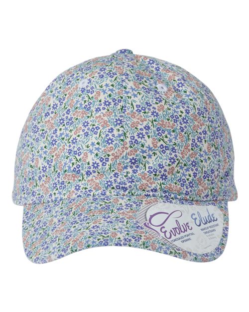 Women's Garment-Washed Fashion Print Cap HATTIE
