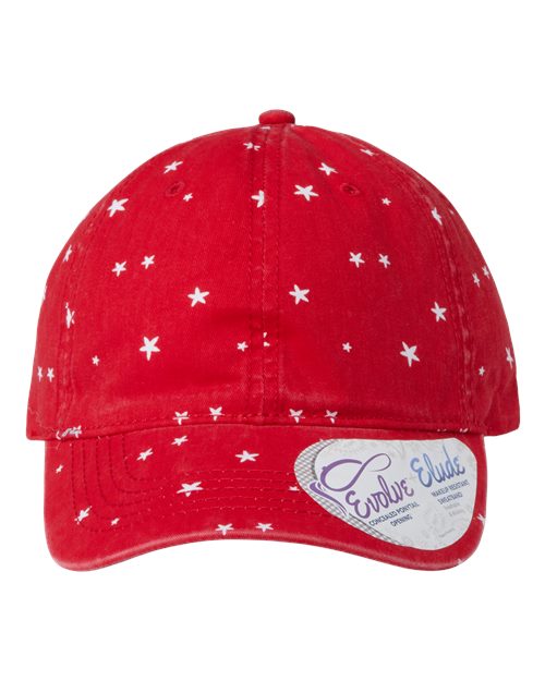 Women's Garment-Washed Fashion Print Cap HATTIE