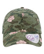 Women's Garment-Washed Fashion Print Cap HATTIE