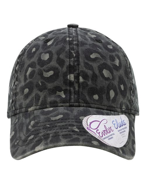 Women's Garment-Washed Fashion Print Cap HATTIE