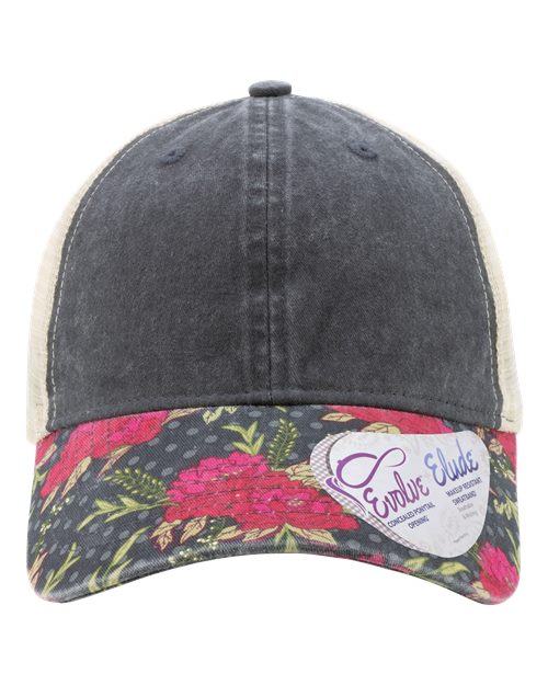 Women's Printed Bill with Mesh Back Cap JANET