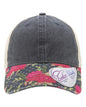 Women's Printed Bill with Mesh Back Cap JANET