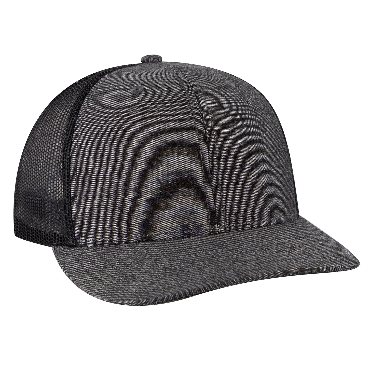 OTTO CAP 6 Panel Mid Profile Mesh Back Trucker Hat 112-1