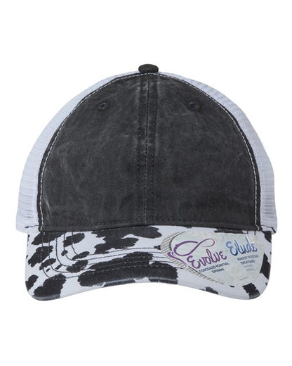 Women's Printed Bill with Mesh Back Cap JANET
