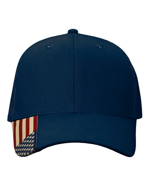 USA Flag Mesh Cap AM350M