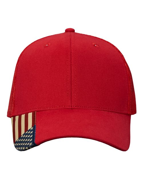 USA Flag Mesh Cap AM350M