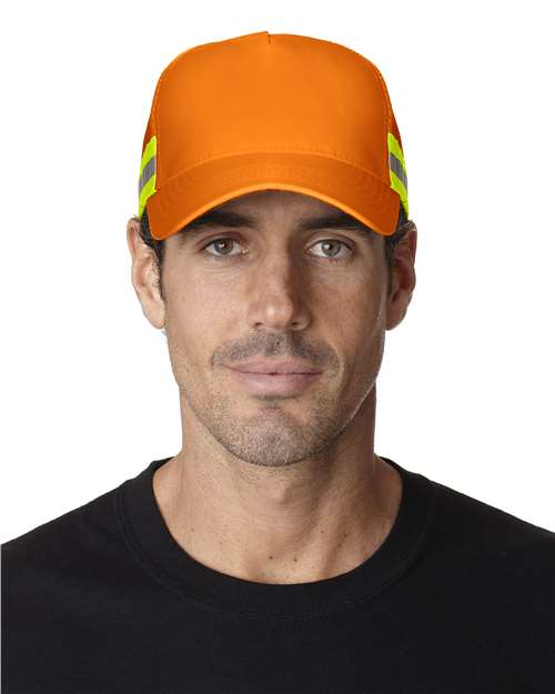 Trucker Reflector High-Visibility Constructed Cap TR102