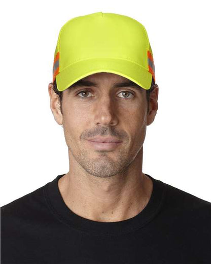 Trucker Reflector High-Visibility Constructed Cap TR102