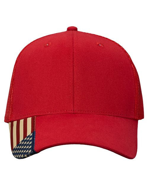 USA Flag Mesh Cap AM350M