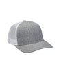 Heather Woven/Soft Mesh Trucker Style Cap PV102
