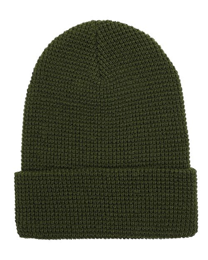 Waffle Cuffed Knit Beanie 2501K