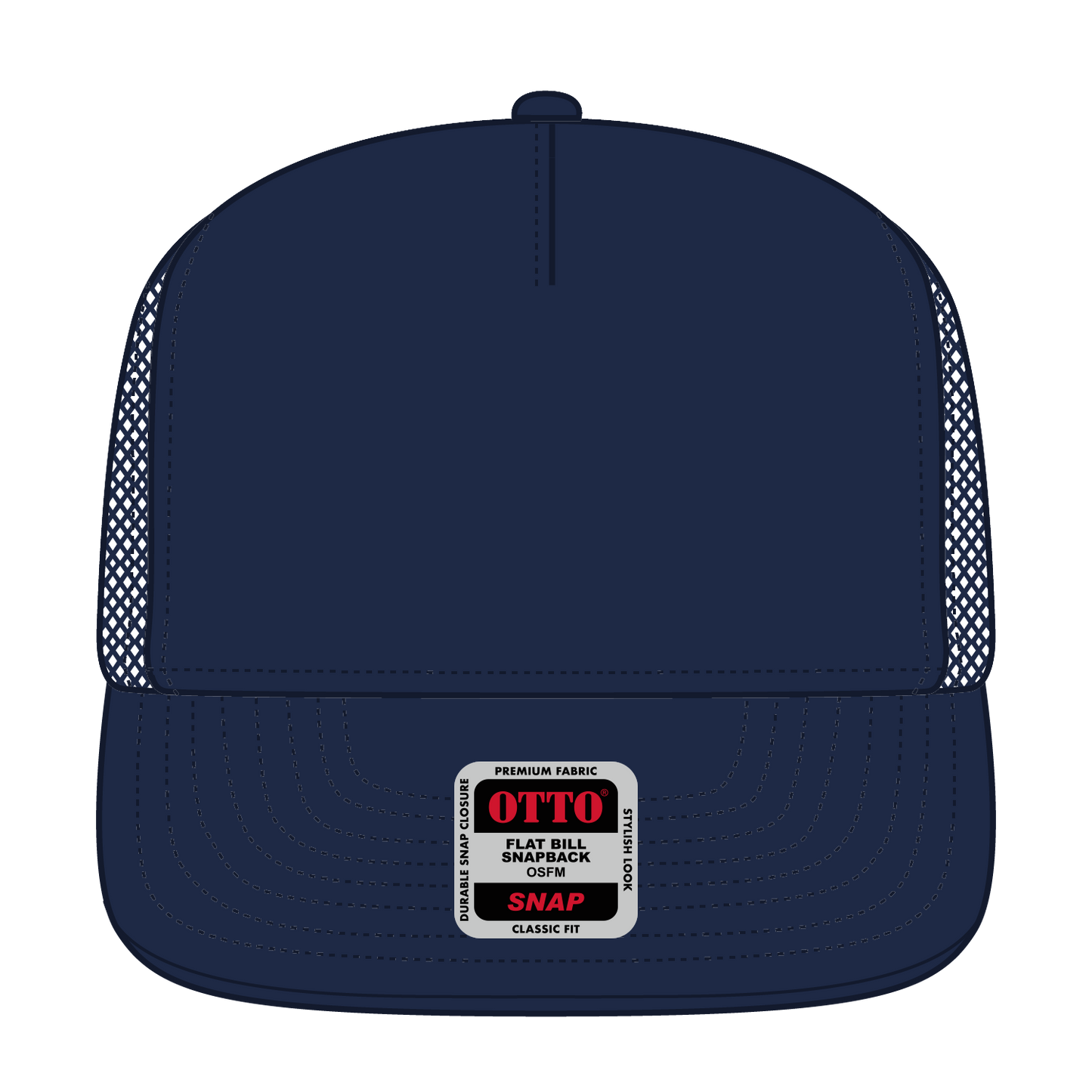 OTTO CAP "OTTO SNAP" 5 Panel Pro Style Mesh Back Trucker Snapback Hat