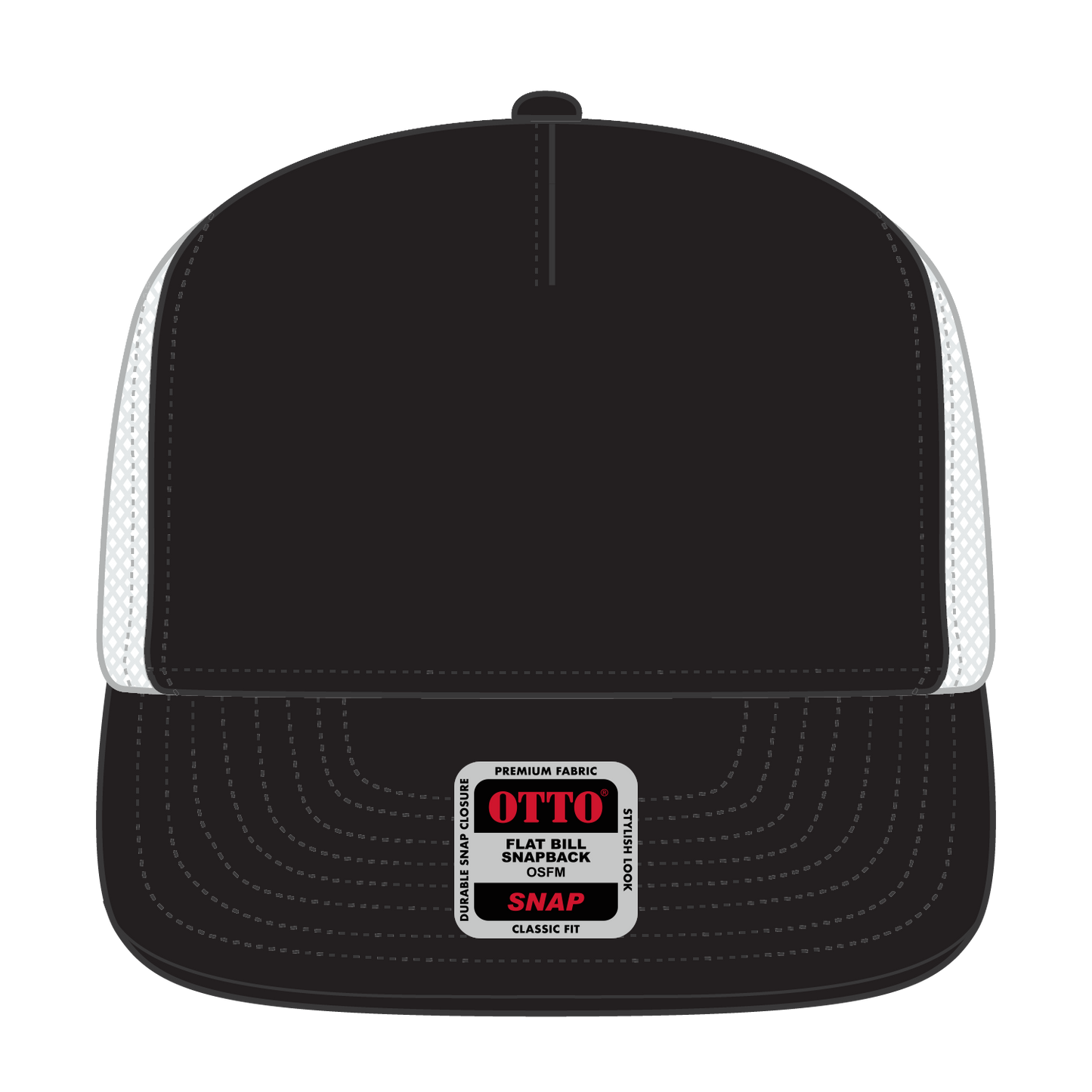 OTTO CAP "OTTO SNAP" 5 Panel Pro Style Mesh Back Trucker Snapback Hat