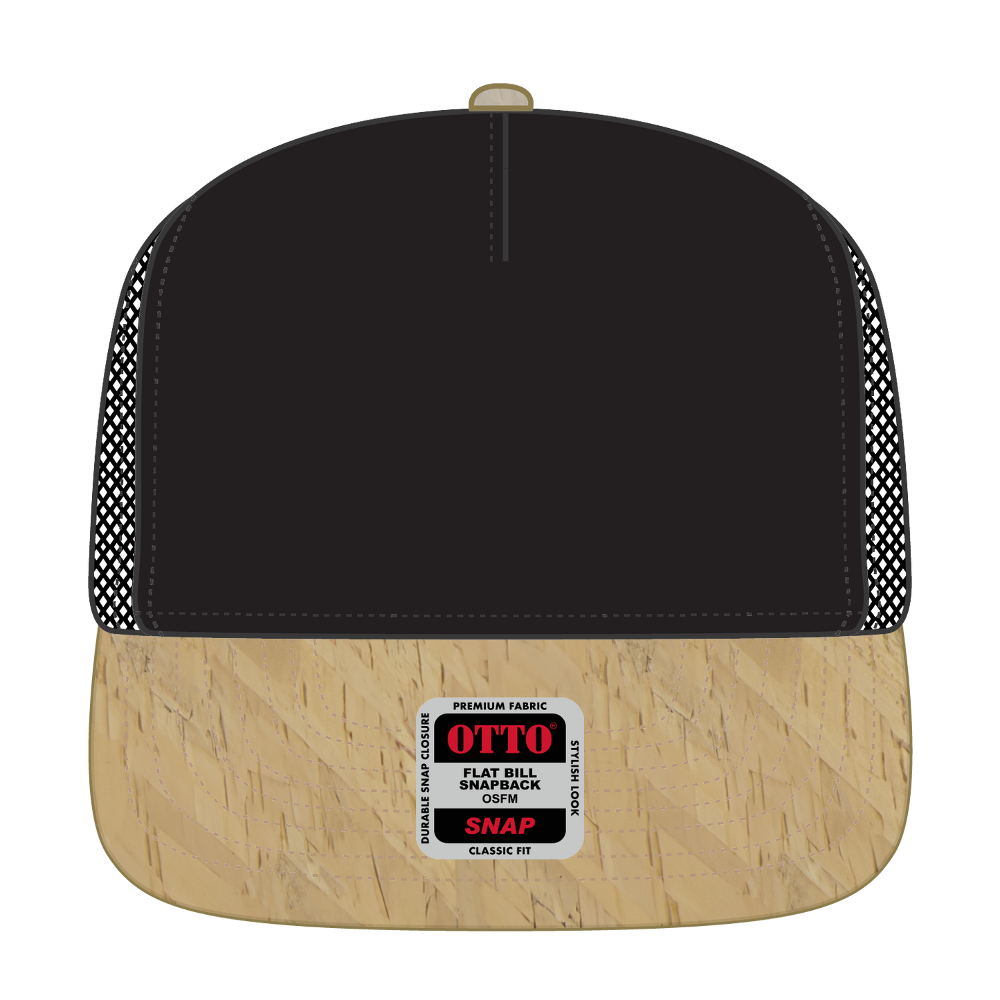 OTTO CAP "OTTO SNAP" 5 Panel Pro Style Mesh Back Trucker Snapback Hat