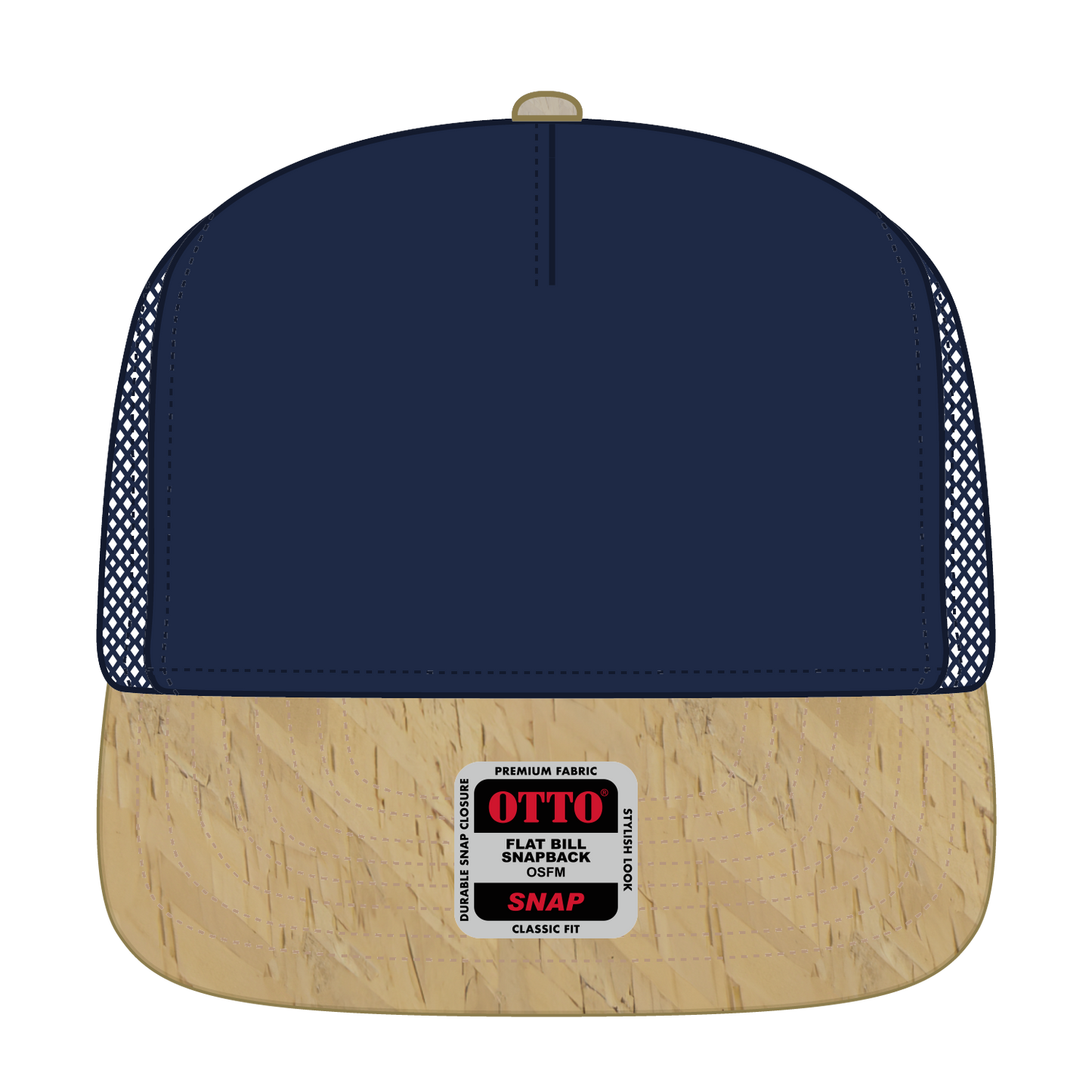 OTTO CAP "OTTO SNAP" 5 Panel Pro Style Mesh Back Trucker Snapback Hat