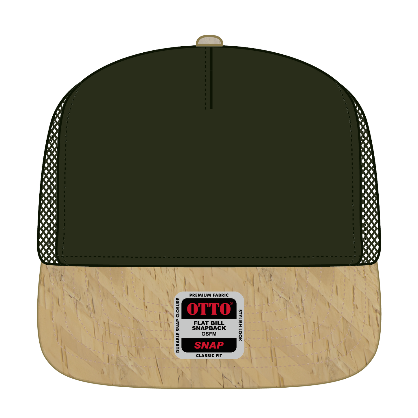 OTTO CAP "OTTO SNAP" 5 Panel Pro Style Mesh Back Trucker Snapback Hat