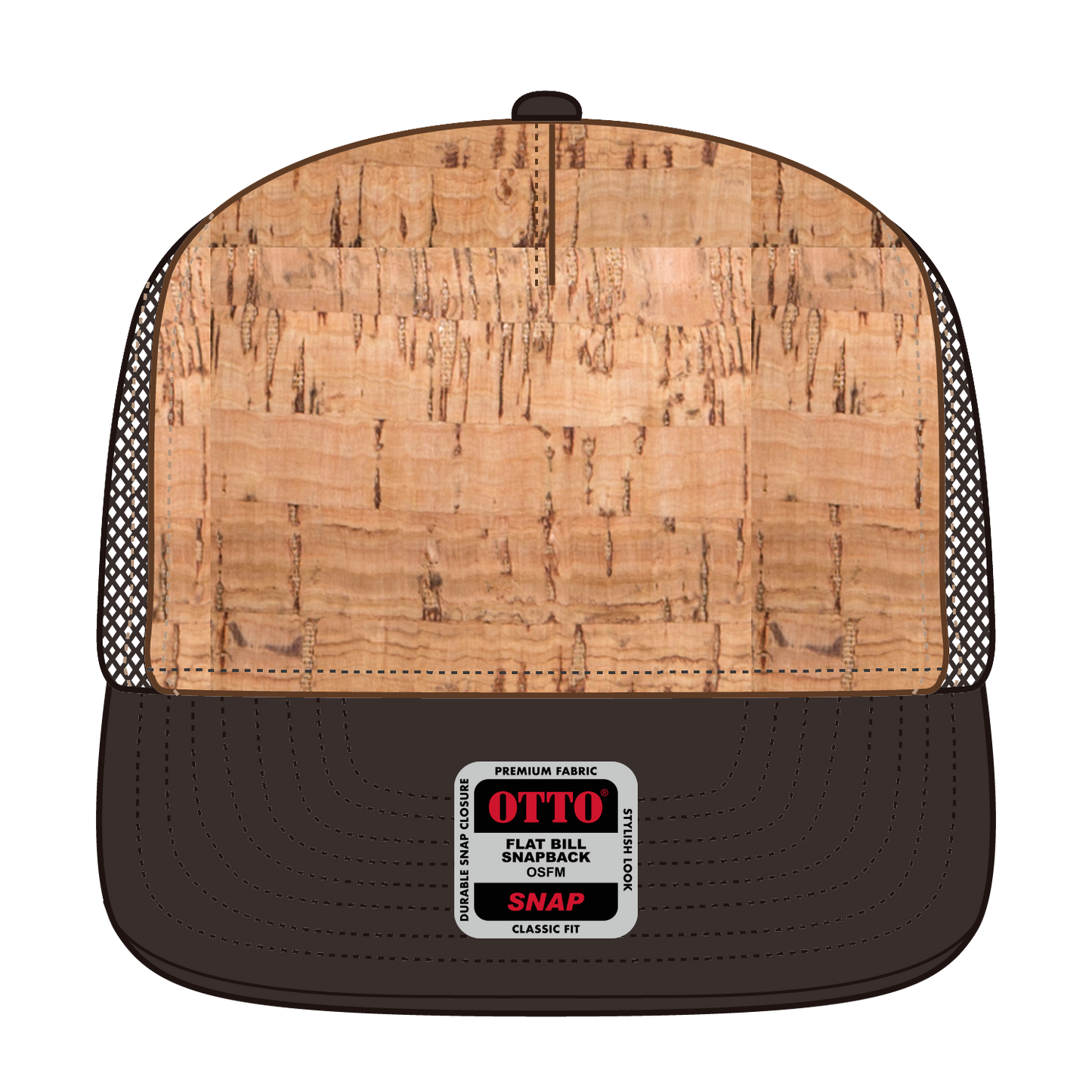 OTTO CAP "OTTO SNAP" 5 Panel Pro Style Mesh Back Trucker Snapback Hat