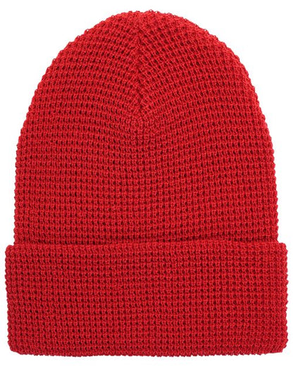 Waffle Cuffed Knit Beanie 2501K