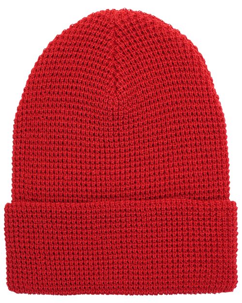 Waffle Cuffed Knit Beanie 2501K
