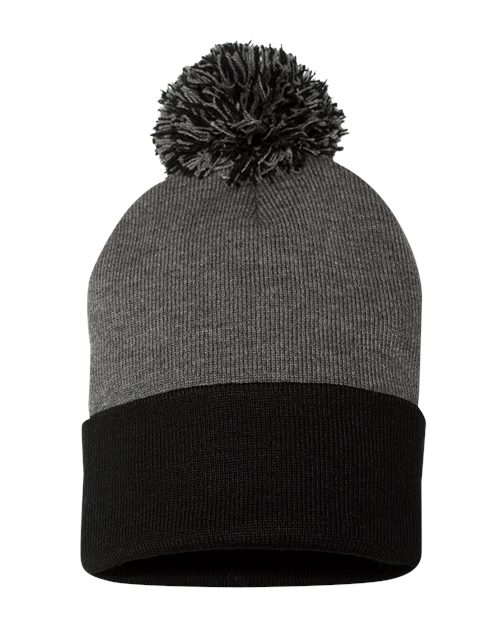 12" Pom-Pom Cuffed Beanie SP15