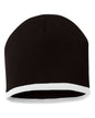 8" Bottom-Striped Beanie SP09