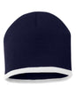 8" Bottom-Striped Beanie SP09