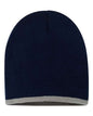8" Bottom-Striped Beanie SP09