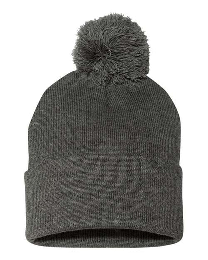 12" Pom-Pom Cuffed Beanie SP15