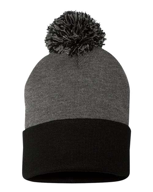 12" Pom-Pom Cuffed Beanie SP15