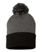 12" Pom-Pom Cuffed Beanie SP15