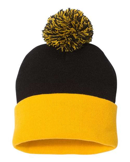 12" Pom-Pom Cuffed Beanie SP15