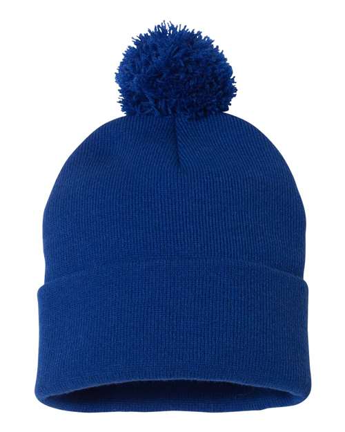 12" Pom-Pom Cuffed Beanie SP15