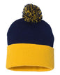 12" Pom-Pom Cuffed Beanie SP15