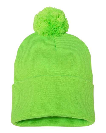 12" Pom-Pom Cuffed Beanie SP15