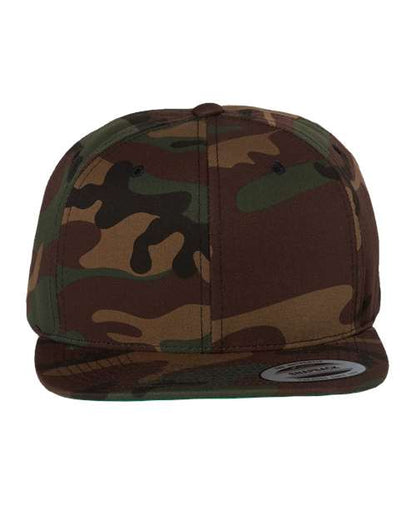 Premium Flat Bill Snapback Cap 6089M