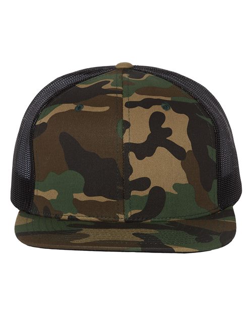 Wool Blend Flat Bill Trucker Cap 511