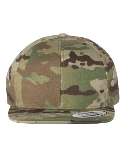 Premium Flat Bill Snapback Cap 6089M