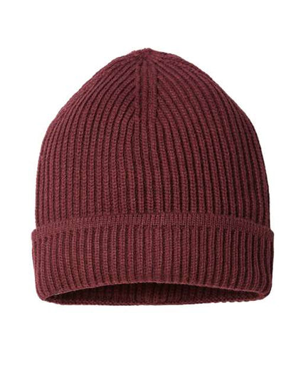 Sustainable Finish Edge Cuffed Beanie MAPLE