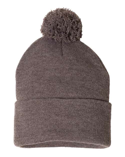 12" Pom-Pom Cuffed Beanie SP15
