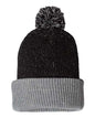 12" Speckled Pom-Pom Cuffed Beanie SP70