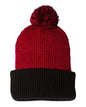 12" Speckled Pom-Pom Cuffed Beanie SP70