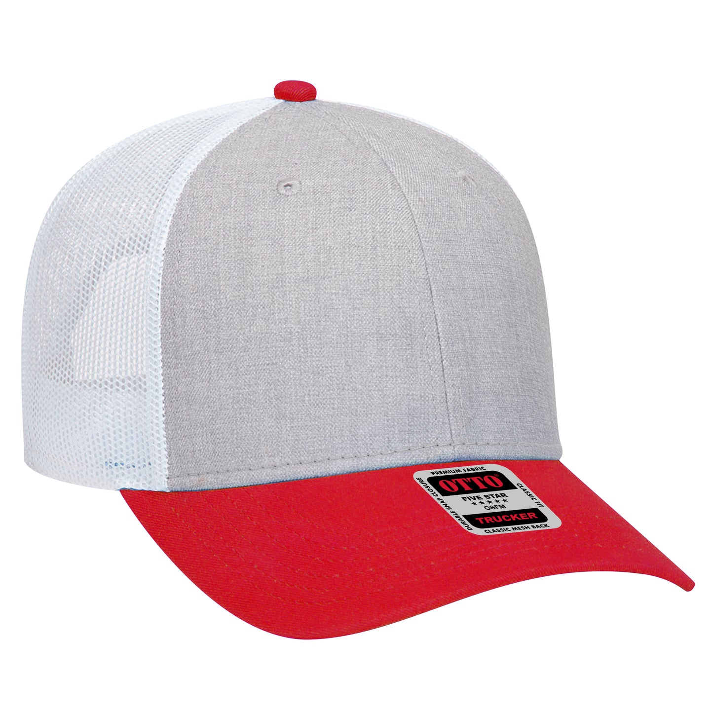 OTTO CAP 6 Panel Low Profile Mesh Back Trucker Hat 83-1239