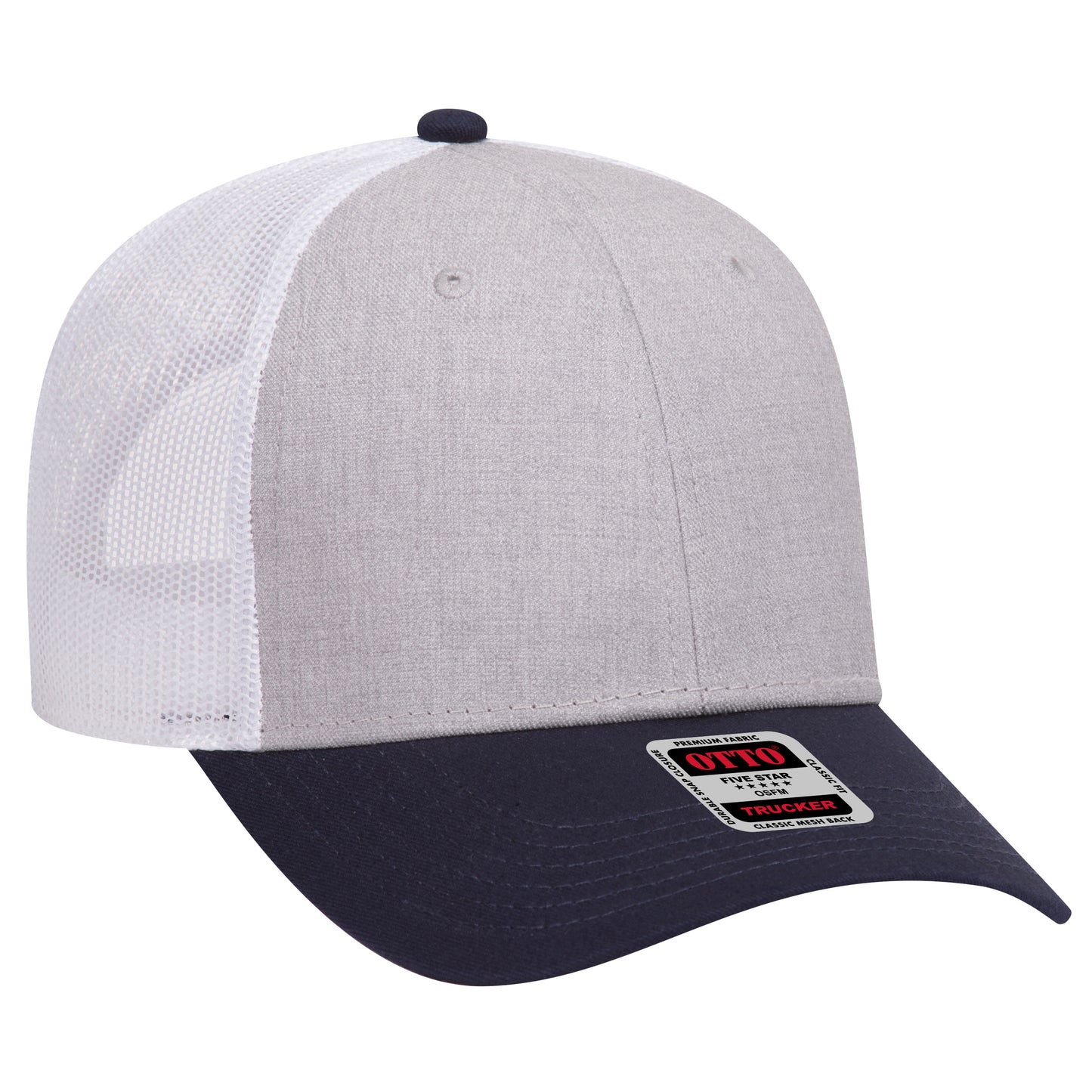 OTTO CAP 6 Panel Low Profile Mesh Back Trucker Hat 83-1239