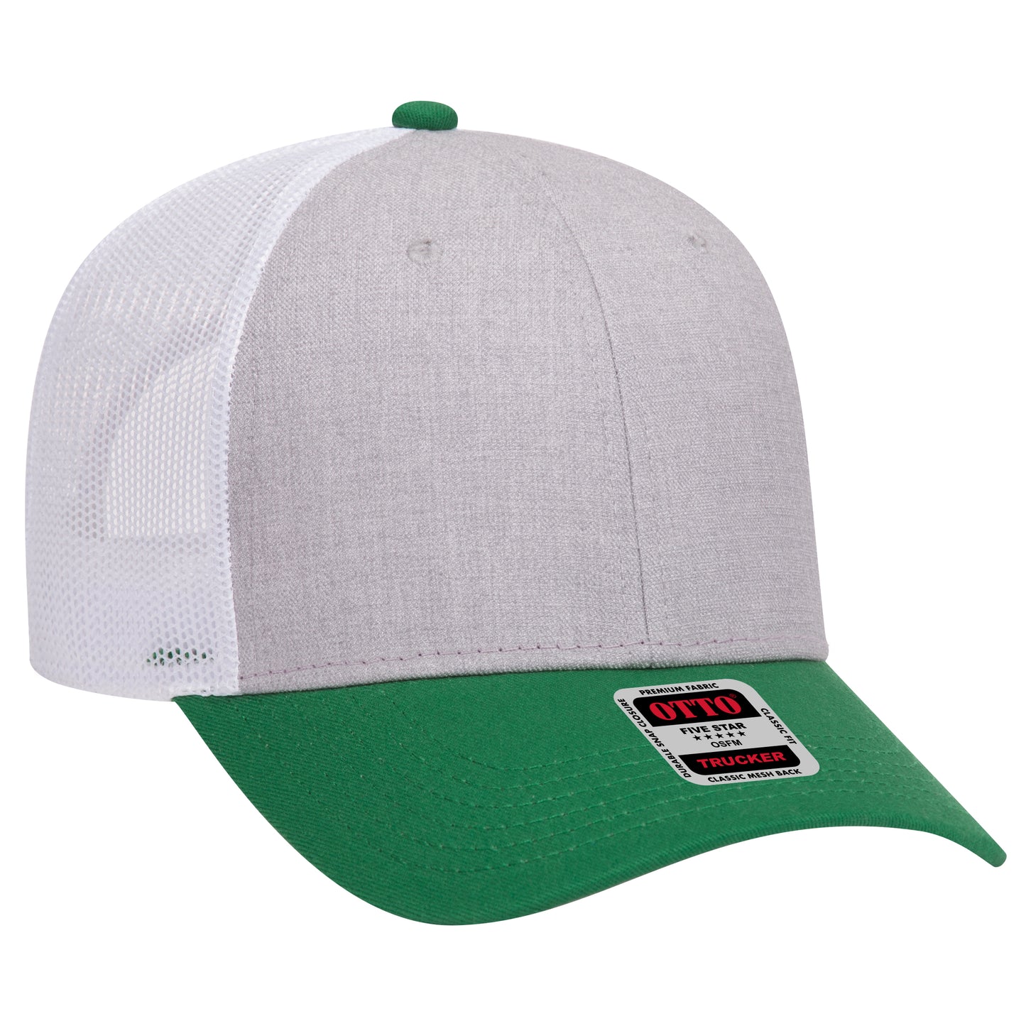 OTTO CAP 6 Panel Low Profile Mesh Back Trucker Hat 83-1239