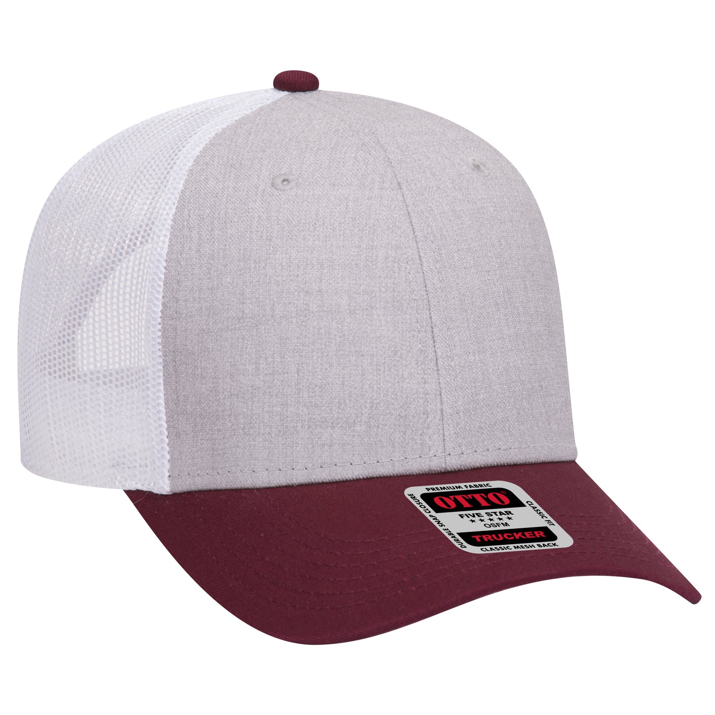 OTTO CAP 6 Panel Low Profile Mesh Back Trucker Hat 83-1239