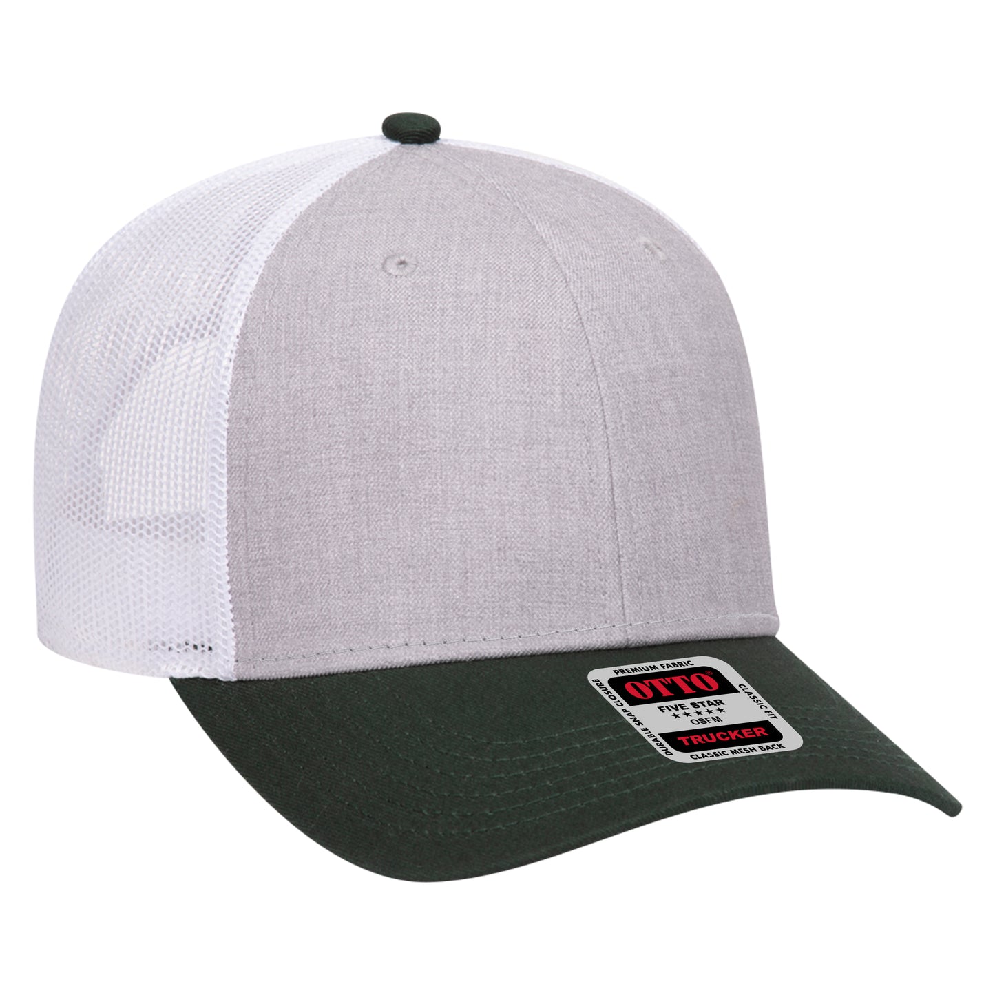 OTTO CAP 6 Panel Low Profile Mesh Back Trucker Hat 83-1239