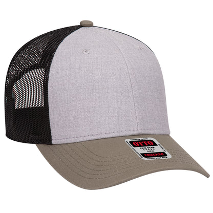 OTTO CAP 6 Panel Low Profile Mesh Back Trucker Hat 83-1239