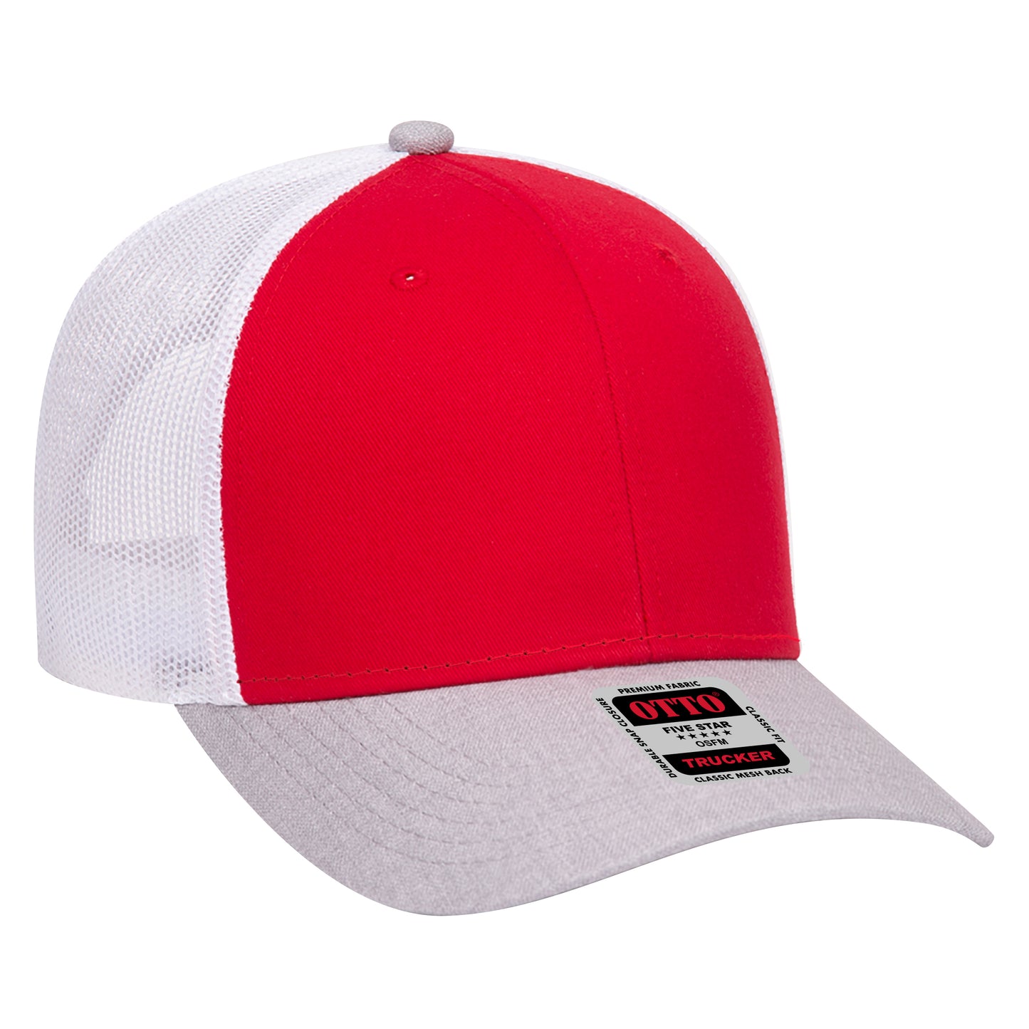 OTTO CAP 6 Panel Low Profile Mesh Back Trucker Hat 83-1239