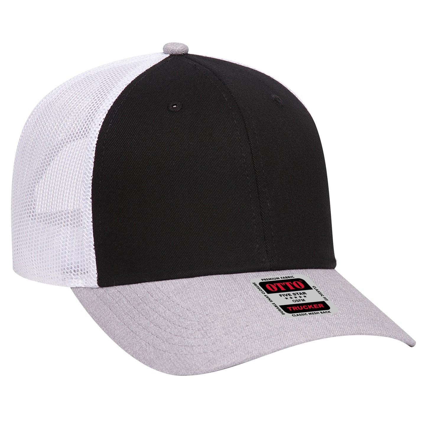 OTTO CAP 6 Panel Low Profile Mesh Back Trucker Hat 83-1239