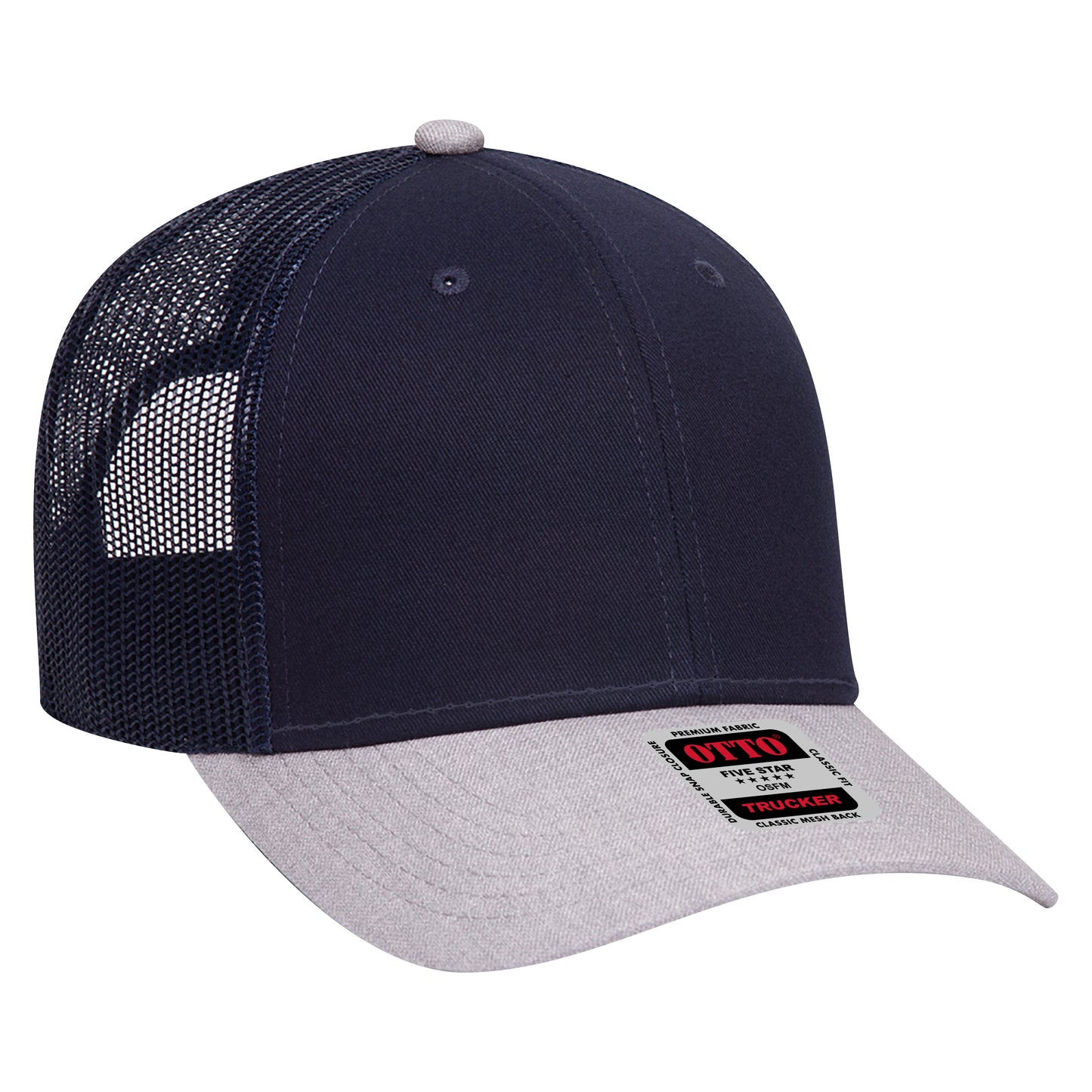 OTTO CAP 6 Panel Low Profile Mesh Back Trucker Hat 83-1239